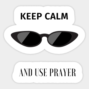 prayer shirt Sticker